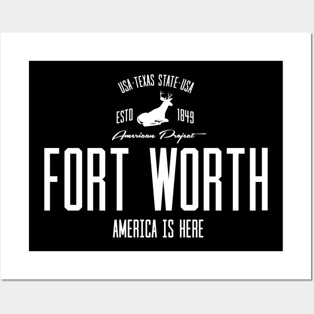 USA, America, Fort Worth, Texas Wall Art by NEFT PROJECT